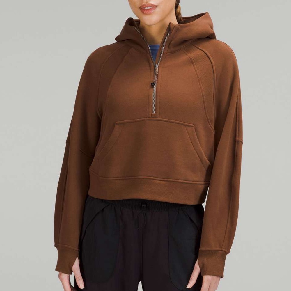 Lululemon Scuba ✨ Half-Zip • Roasted Brown • XS/S